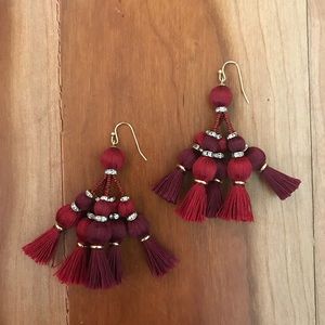 Kate spade statement tassel earrings